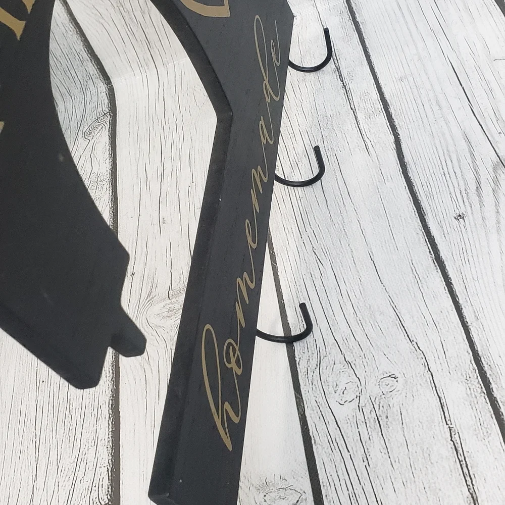 Happiness Is Homemade Wood Wall Decor With Hooks